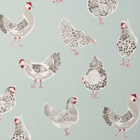 STUDIO G CLARKE and CLARKE 100/% COTTON CURTAIN FABRIC//CRAFT ROVER Duck Egg