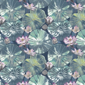 Lily Pad Midnight New Designs Fabric Collection Ew Lily Pad Midnight