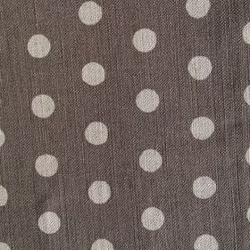 grey polka dot material