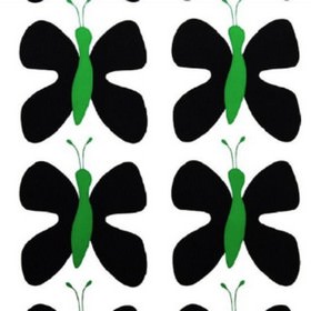 Fjaril Butterfly Black Green Arvidssons Fabric Collection Sfc