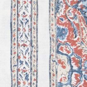 Pedana Stripe - Indigo And Madder - Kalamkari Fabric Collection