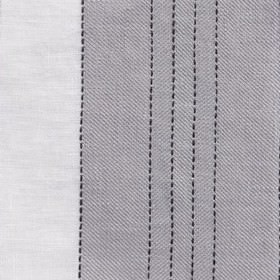 Broad Stripe Top Stitch Linen Natural Volga Linen Fabric