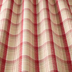 iliv Lana Art Deco Tartan Cherry Curtain Fabric Lounge/Dining Room etc 