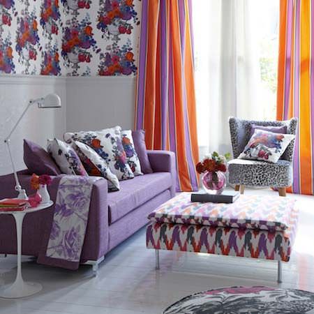 Floribunda Fabric Collection | Clarke and Clarke | Curtains & Roman Blinds